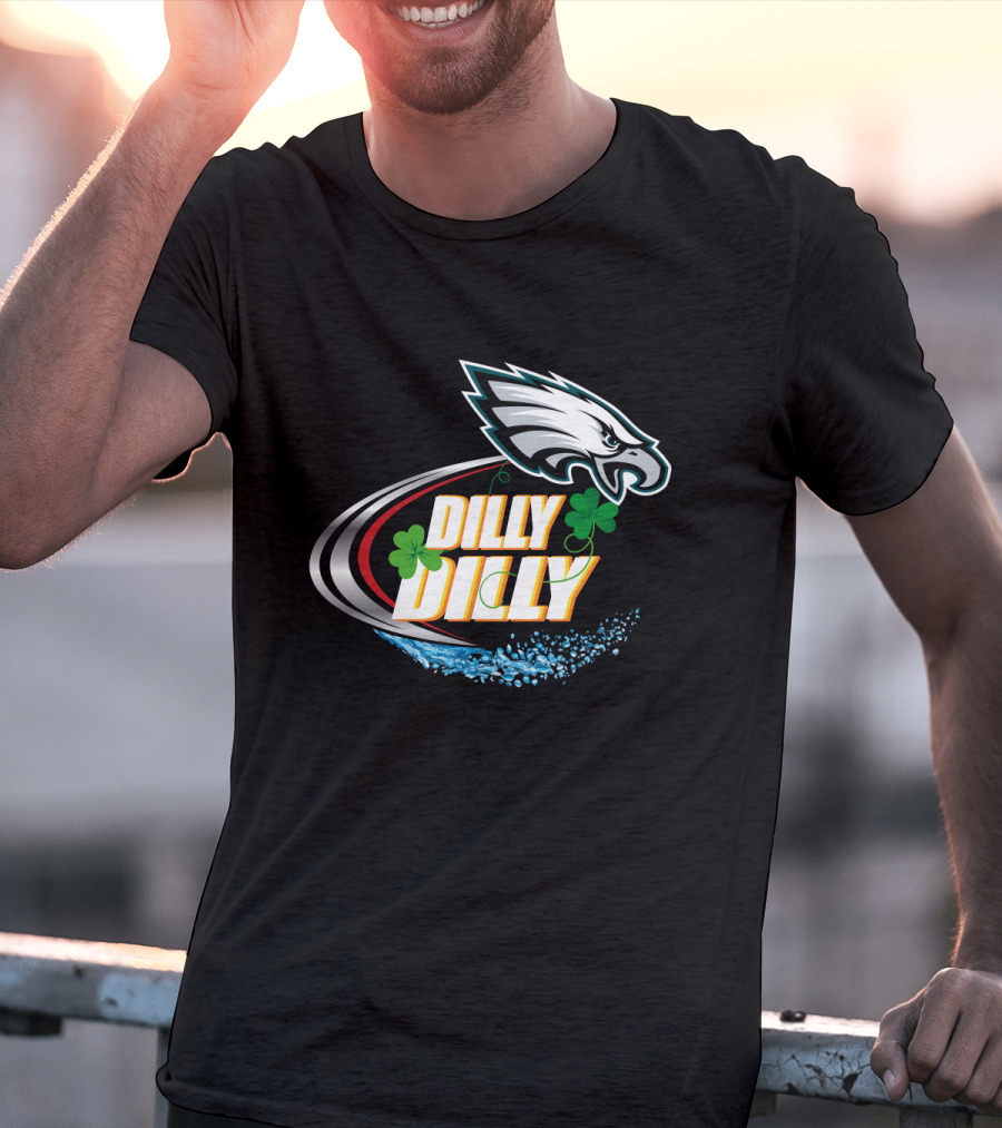 Dilly Dilly Philadelphia Eagles Shamrock Splash T-Shirt