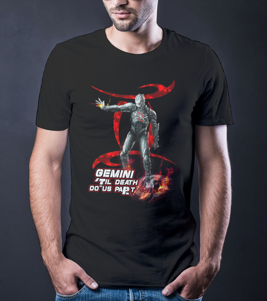 Gemini Til Death Do Us Part Iron Man Marvel Fans Fandom T-Shirt