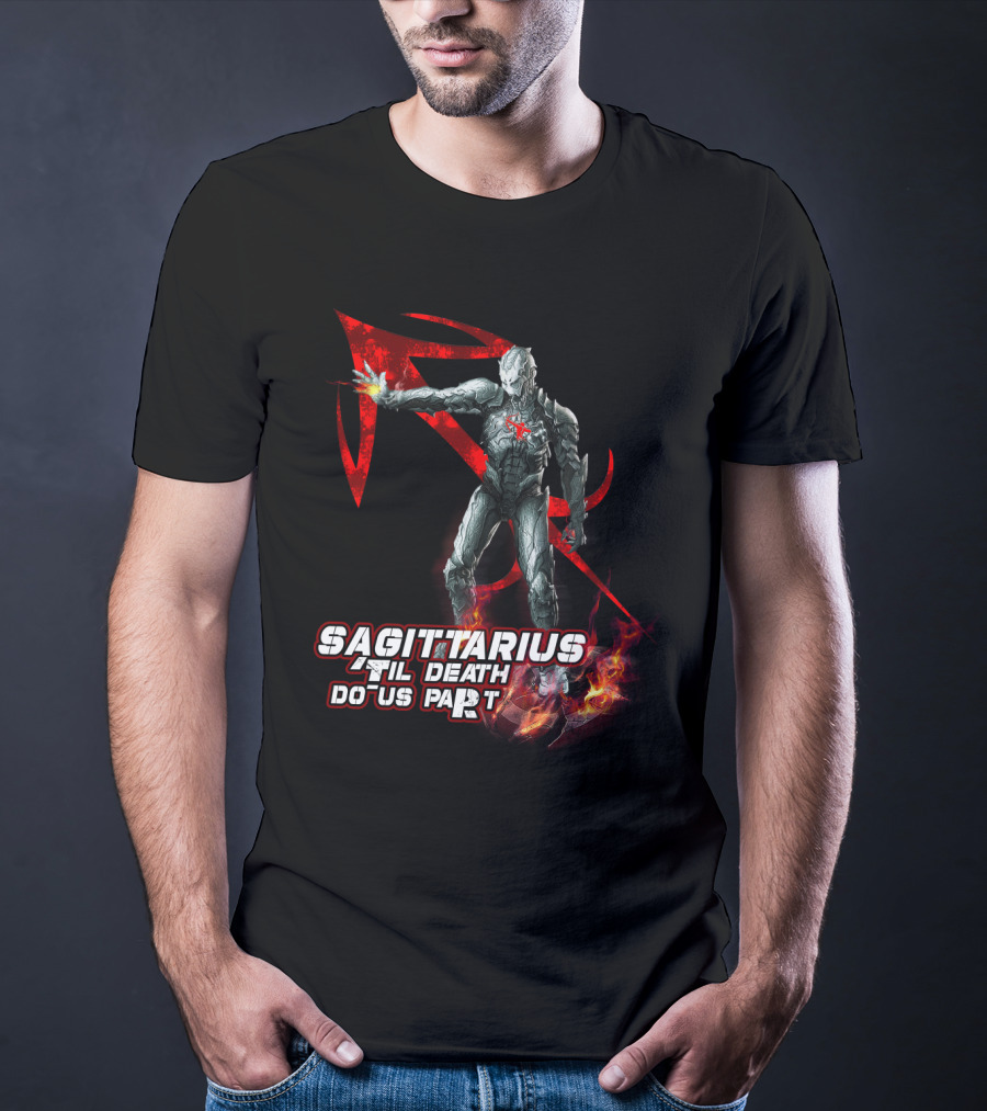Sagittarius 'Til Death Do Us Part Iron Man Marvel Fans T-Shirt
