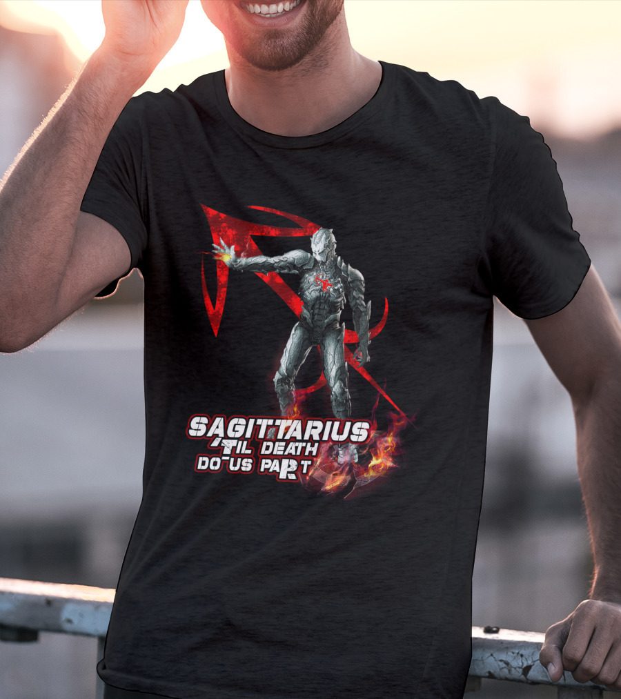 Sagittarius 'Til Death Do Us Part Iron Man Marvel Fans T-Shirt