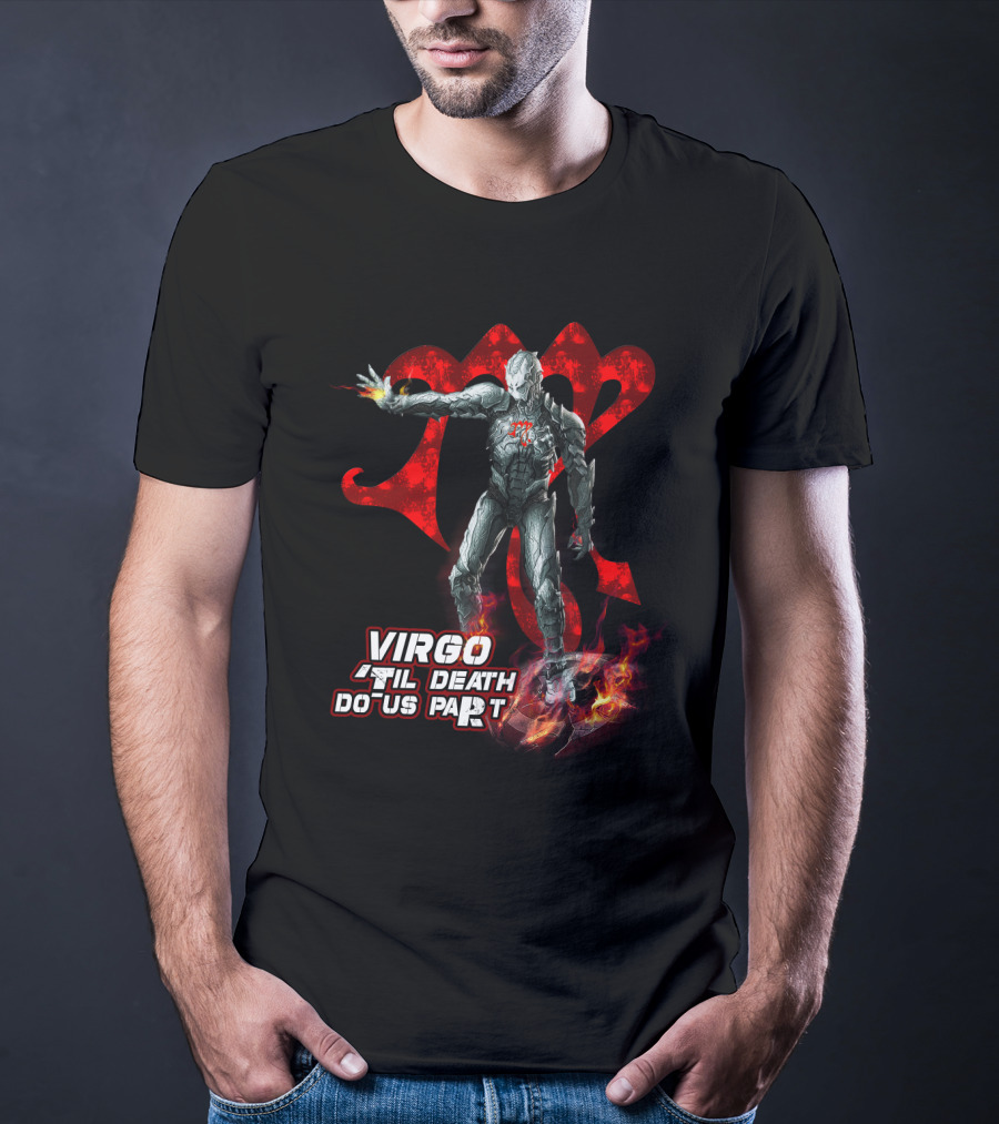 Virgo Til Death Do Us Part Marvel Iron Man Fans T-Shirt