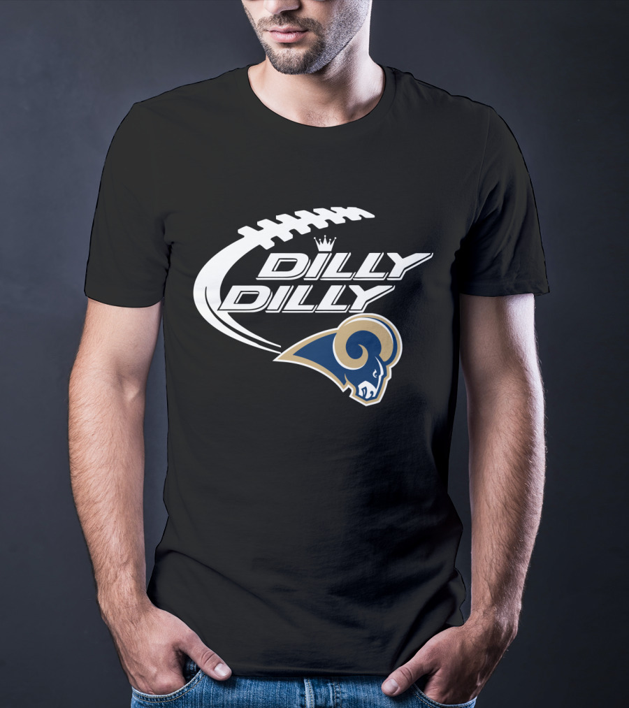 Los Angeles Rams Dilly Dilly Bud Light Football T-Shirt