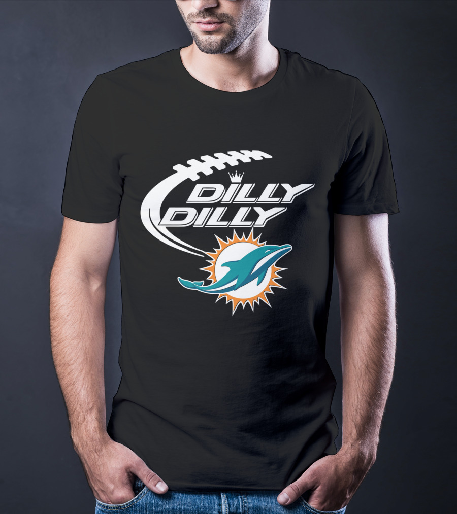 Dilly Dilly Miami Dolphins Bud Light Football T-Shirt