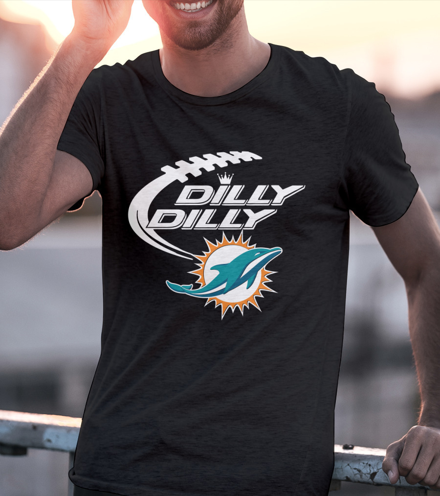 Dilly Dilly Miami Dolphins Bud Light Football T-Shirt