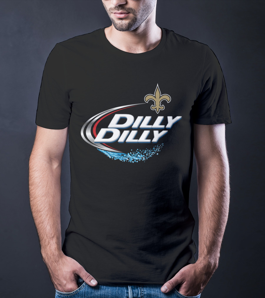 New Orleans Saints Nfl Fan Dilly Dilly Fleur-De-Lis T-Shirt