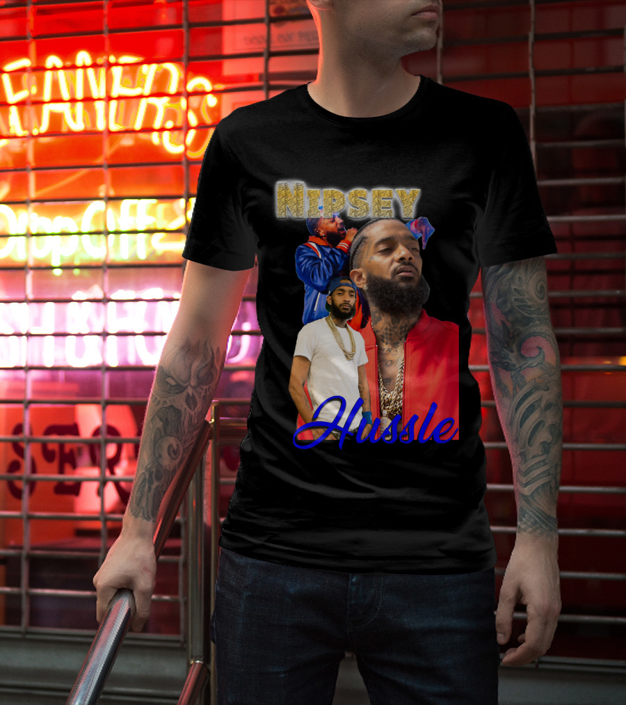 Nipsey Hussle Retro Rap Legends Iconic Collage T-Shirt