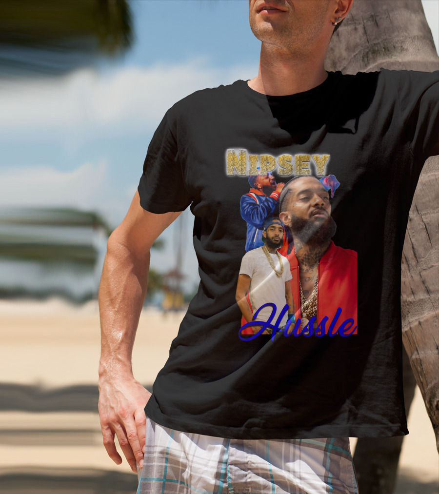 Nipsey Hussle Retro Rap Legends Iconic Collage T-Shirt