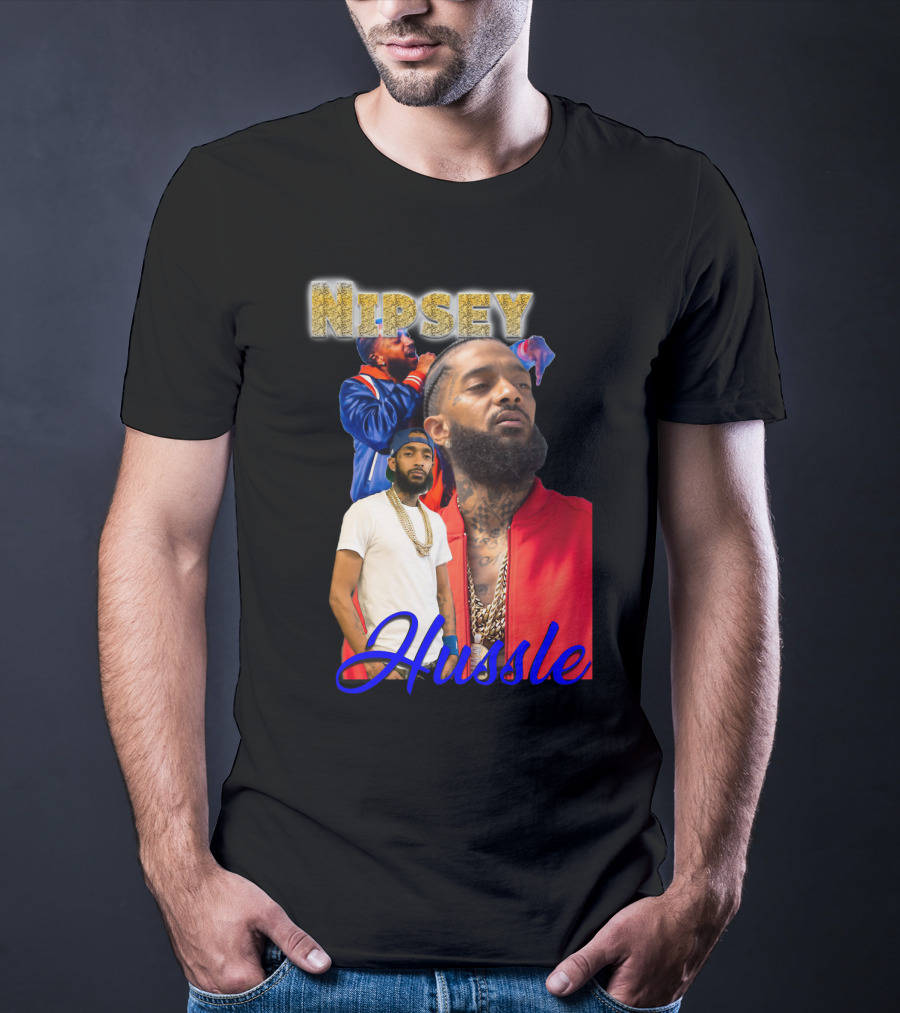 Nipsey Hussle Retro Rap Legends Iconic Collage T-Shirt