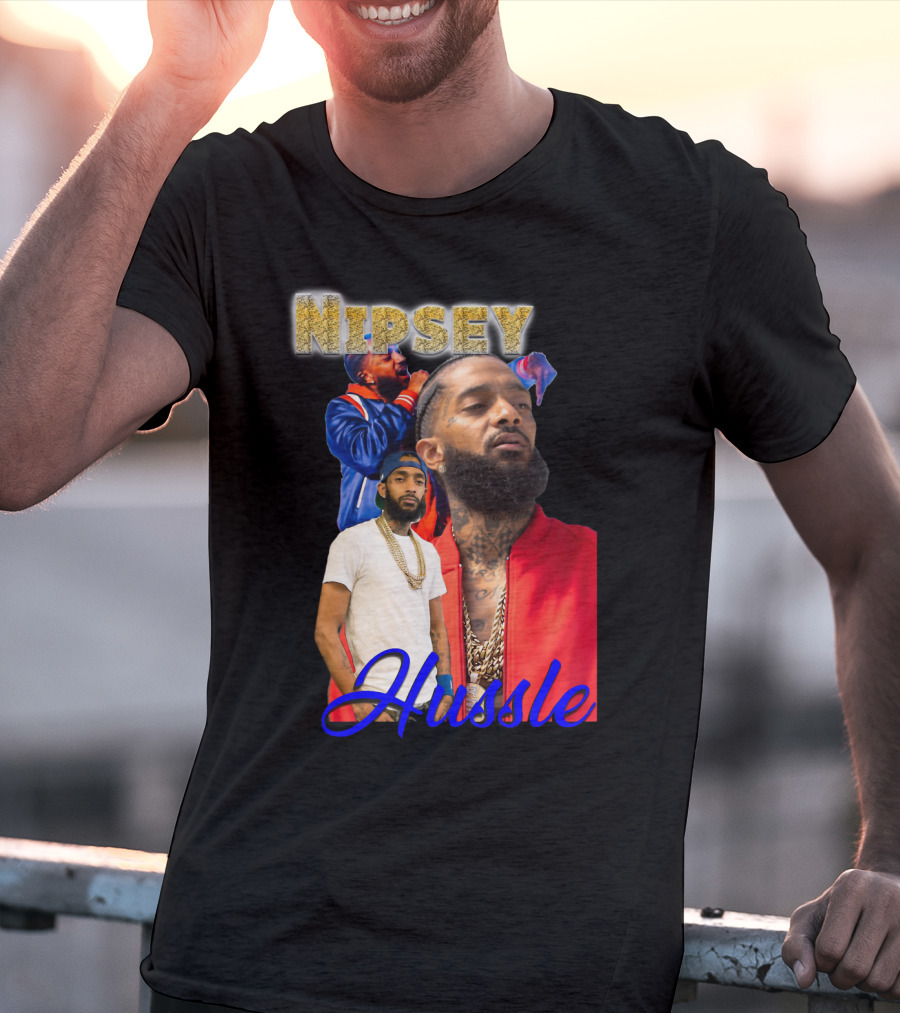 Nipsey Hussle Retro Rap Legends Iconic Collage T-Shirt