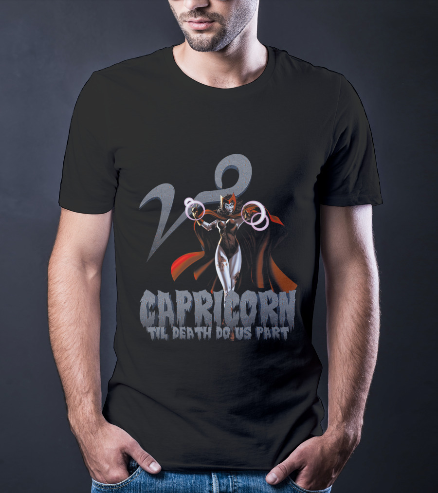 Capricorn Til Death Do Us Part Scarlet Witch Marvel Fans T-Shirt