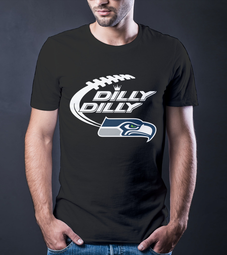 Dilly Dilly Seattle Seahawks Bud Light Football T-Shirt