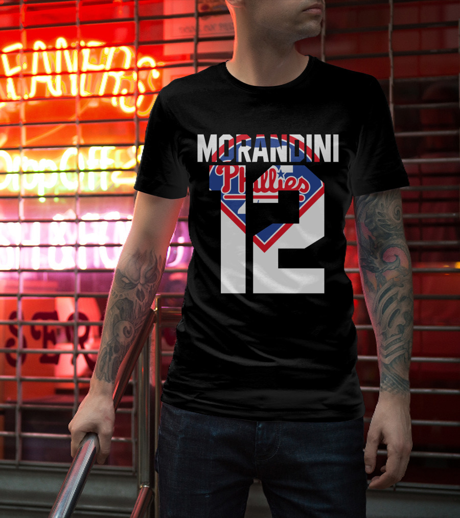 Morandini 12 Philadelphia Phillies 1993 Baseball Team Retro T-Shirt
