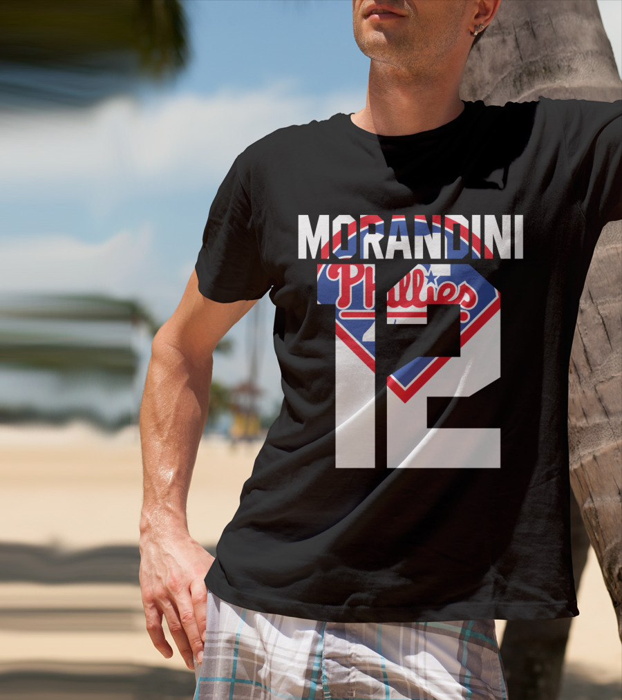 Morandini 12 Philadelphia Phillies 1993 Baseball Team Retro T-Shirt