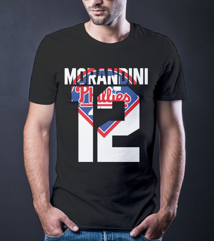 Morandini 12 Philadelphia Phillies 1993 Baseball Team Retro T-Shirt