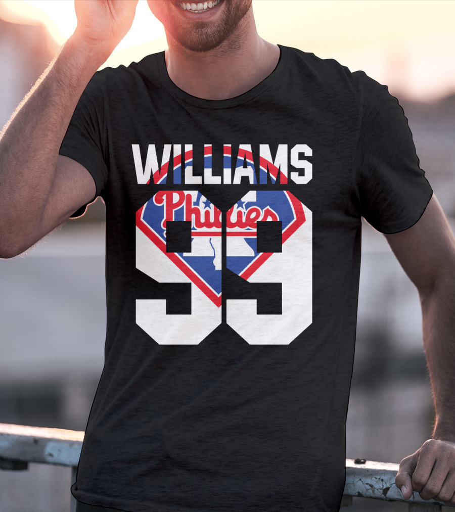 Philadelphia Phillies 1993 Williams 99 Baseball T-Shirt