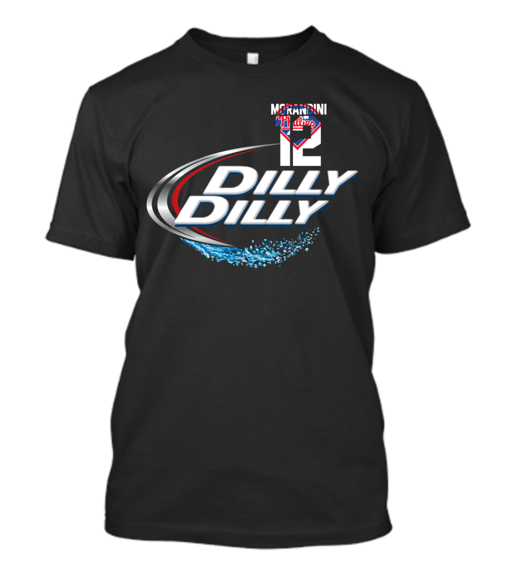 Morandini 12 Philadelphia Phillies 1993 Dilly Dilly T-Shirt