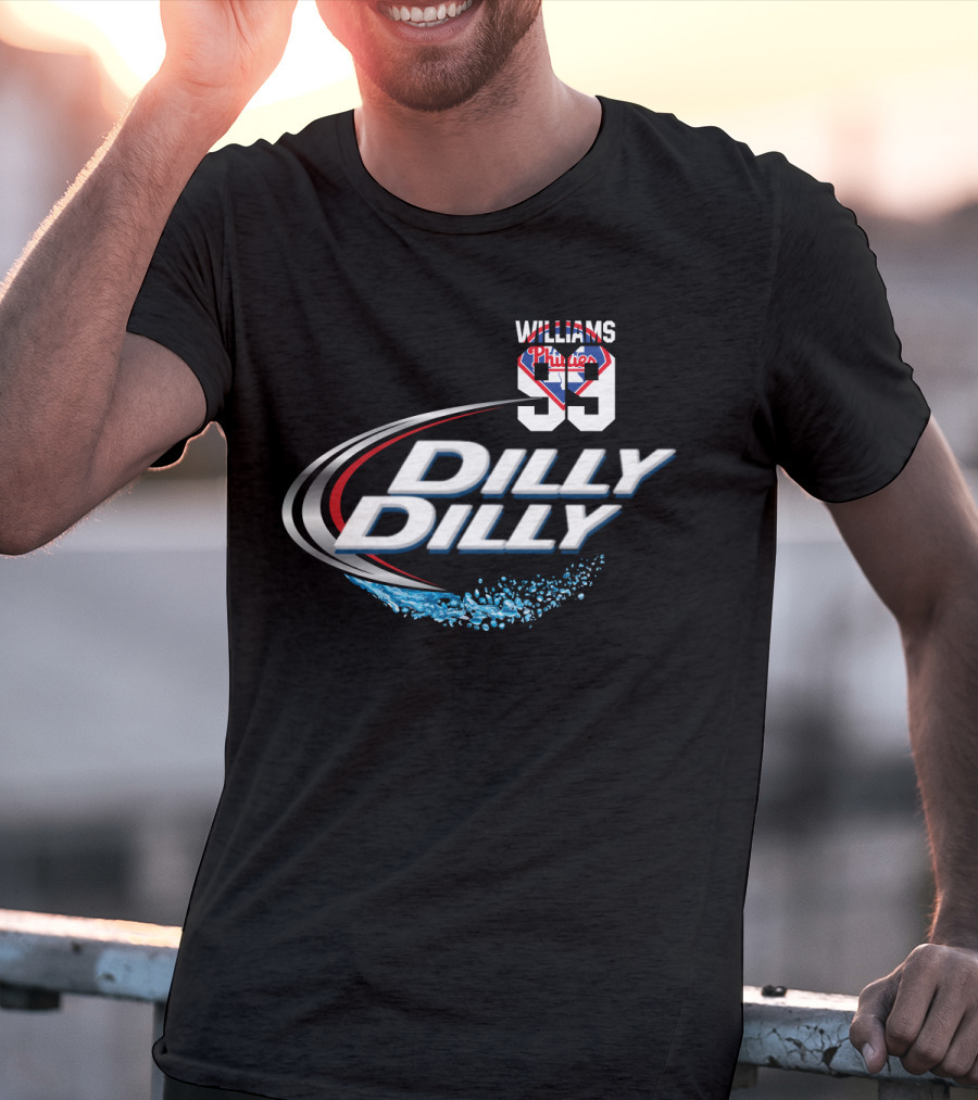 Williams 1993 Philadelphia Phillies 99 Dilly Dilly T-Shirt