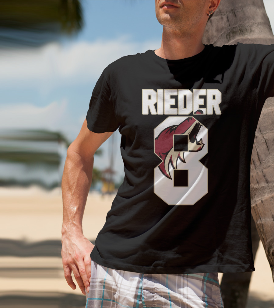 Arizona Coyotes Tobias Rieder Number 8 NHL Team T-Shirt