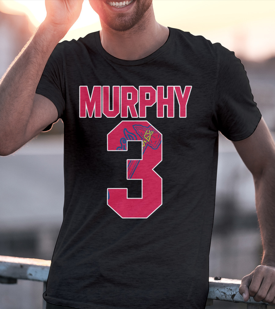 Atlanta Braves Dale Murphy Number 3 Jersey With Iconic Tomahawk T-Shirt