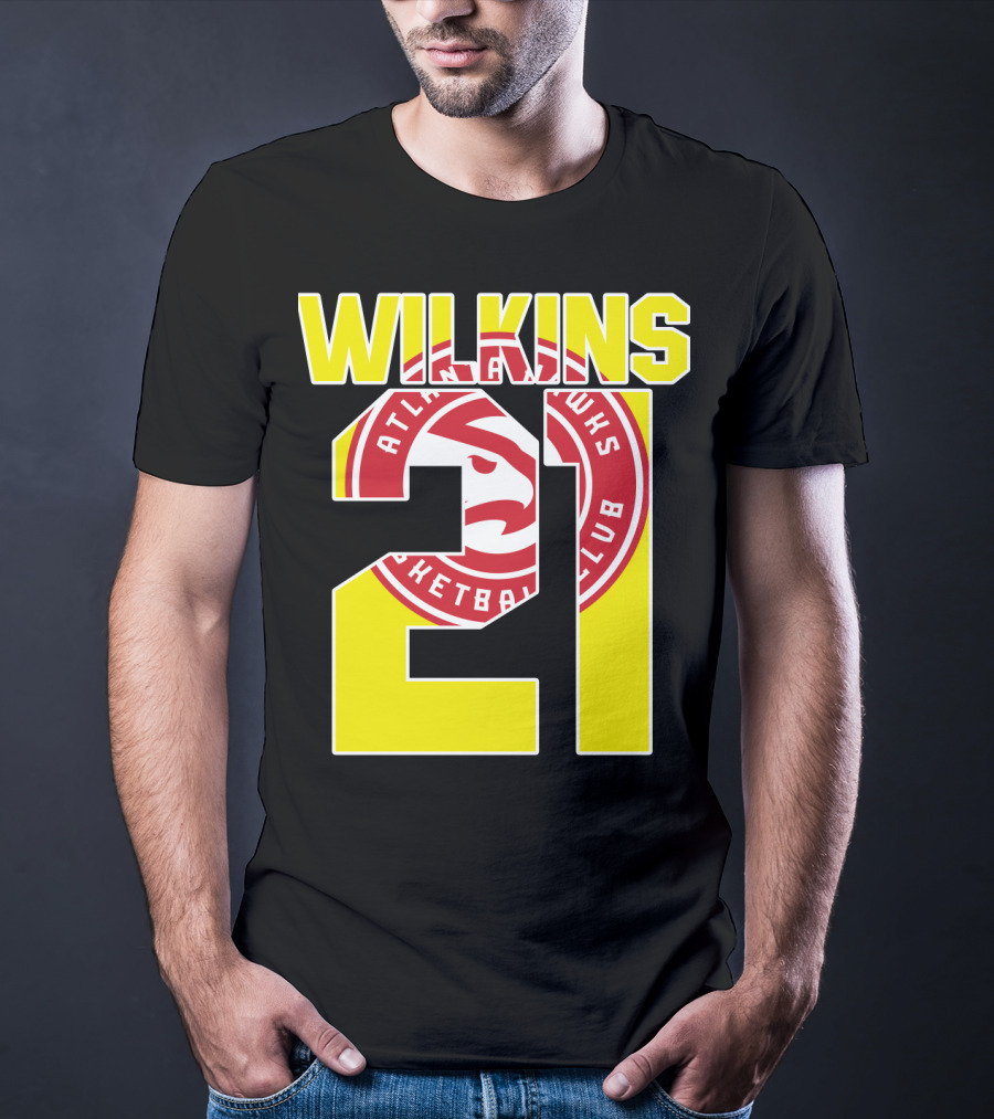 Atlanta Hawks Dominique Wilkins 21 Basketball T-Shirt