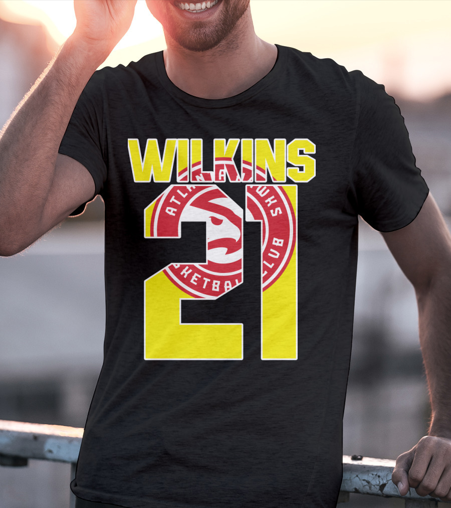 Atlanta Hawks Dominique Wilkins 21 Basketball T-Shirt