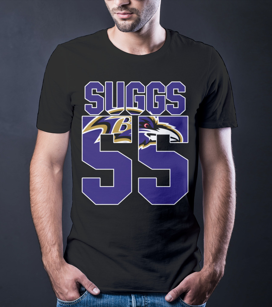 Baltimore Ravens Suggs 55 Jersey T-Shirt
