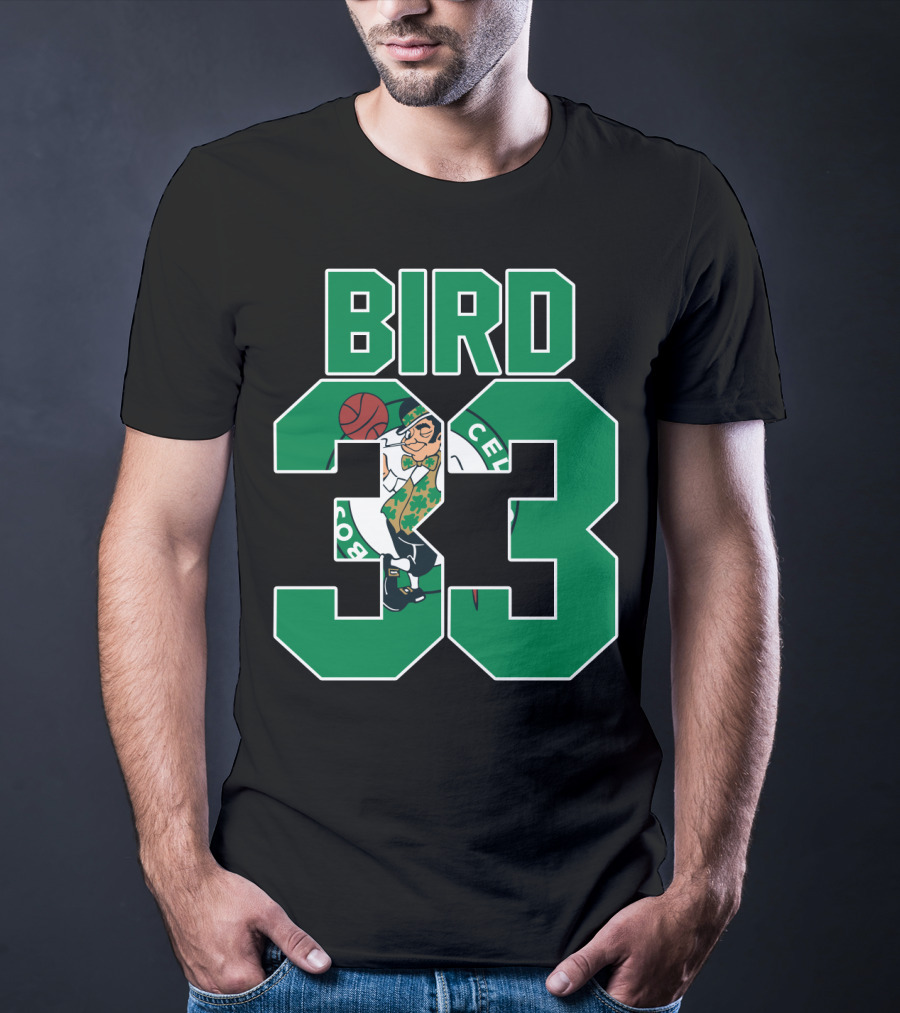 Boston Celtics Bird 33 Retro T-Shirt