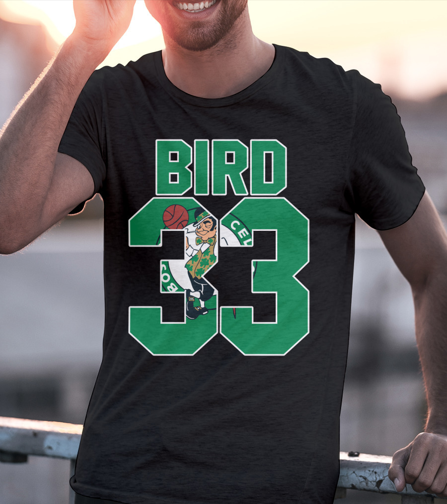 Boston Celtics Bird 33 Retro T-Shirt