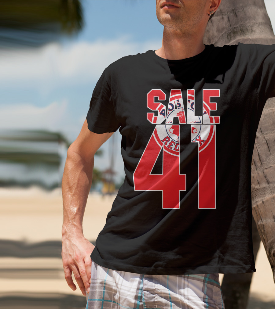 Boston Red Sox Chris Sale 41 Baseball T-Shirt