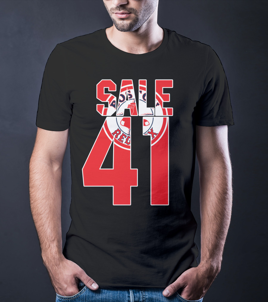 Boston Red Sox Chris Sale 41 Baseball T-Shirt