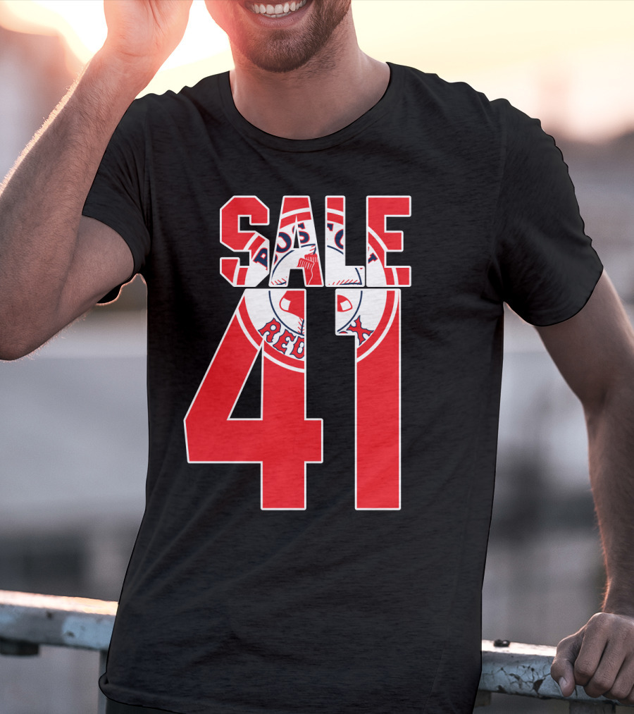 Boston Red Sox Chris Sale 41 Baseball T-Shirt