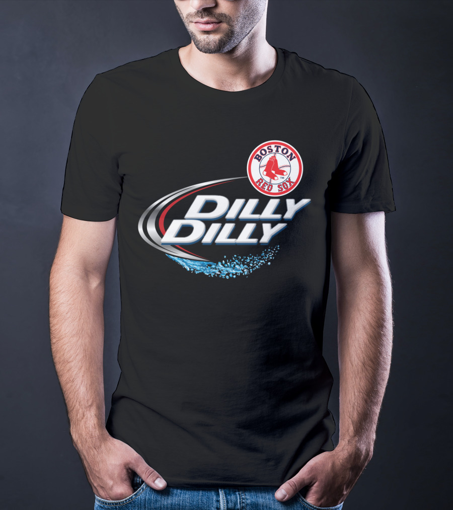 Boston Red Sox Dilly Dilly Slogan With Iconic Team T-Shirt
