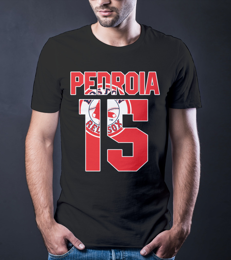 Boston Red Sox Dustin Pedroia 15 Majestic T-Shirt