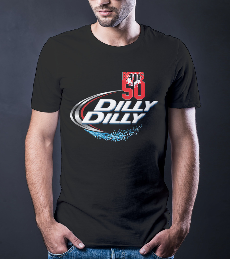 Boston Red Sox Betts 50 Dilly Dilly Majestic T-Shirt