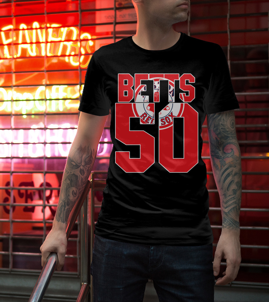 Betts 50 Boston Red Sox T-Shirt