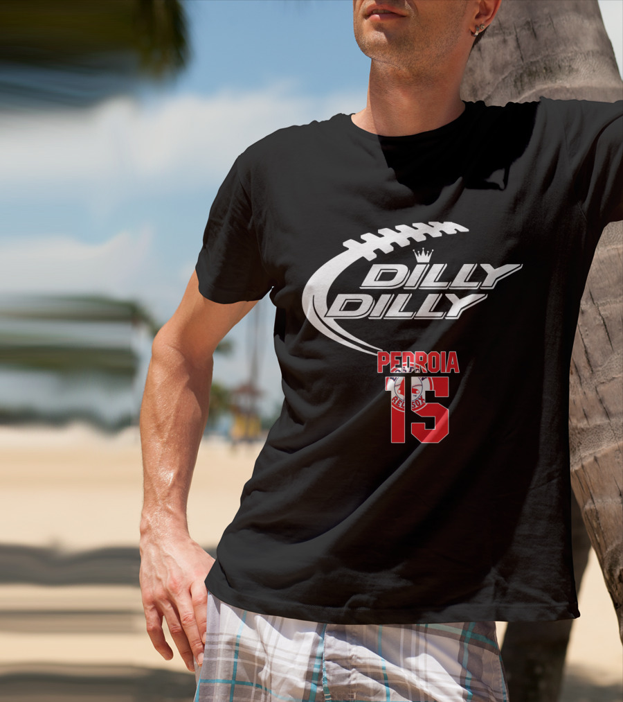 Dilly Dilly Boston Red Sox Pedroia 15 Baseball Fan T-Shirt