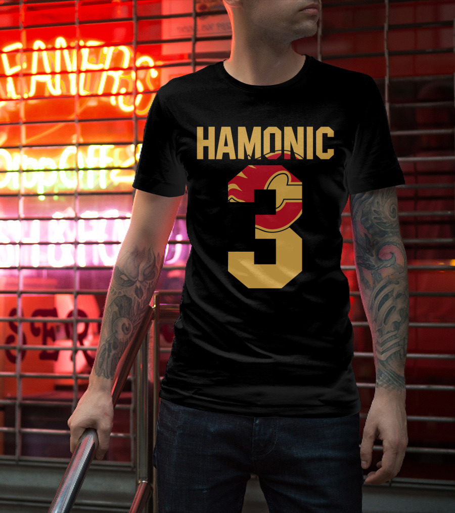 Calgary Flames Hamonic Number 3 NHL Fans Hockey T-Shirt
