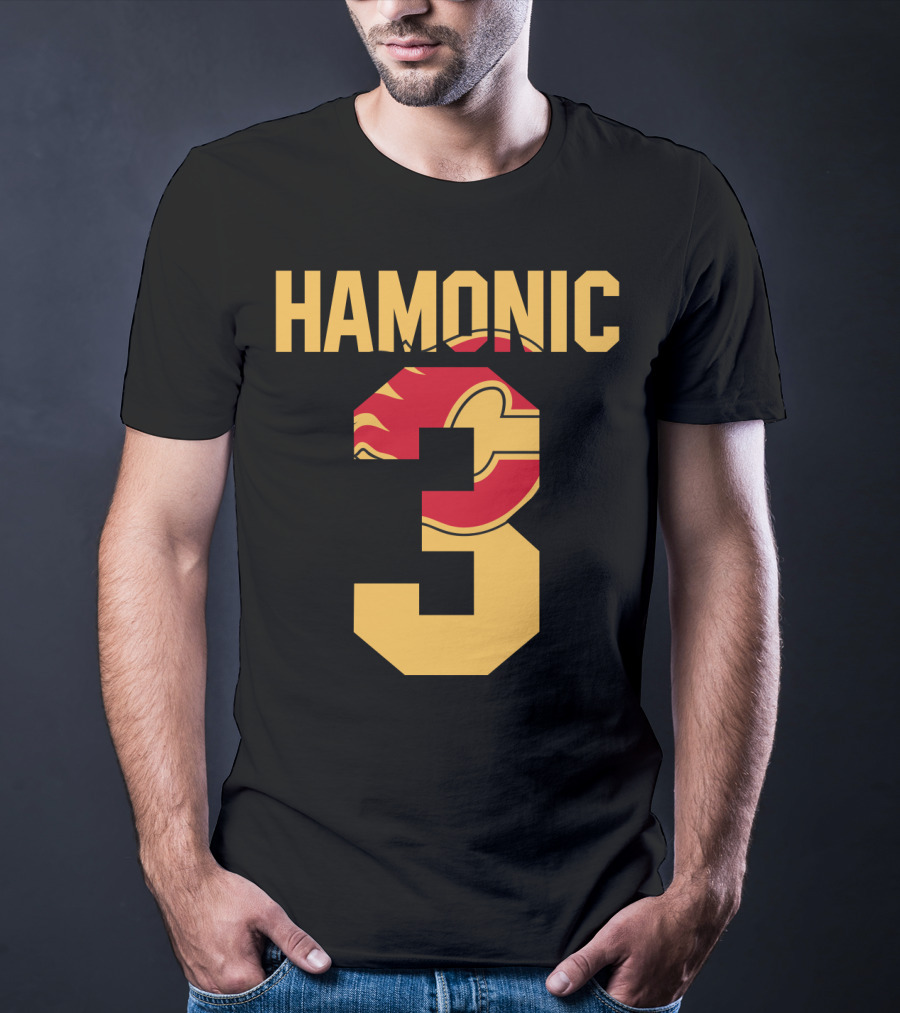 Calgary Flames Hamonic Number 3 NHL Fans Hockey T-Shirt