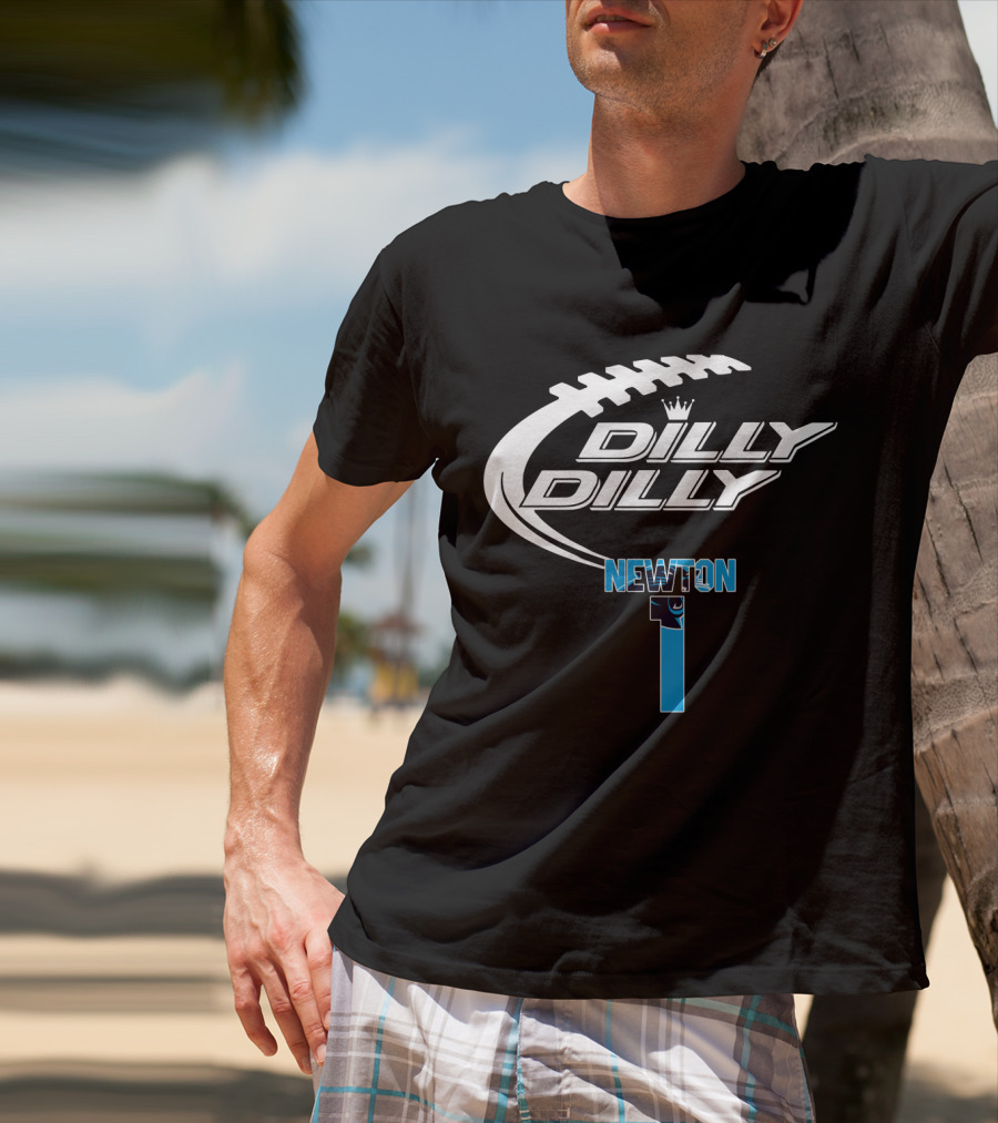Carolina Panthers Cam Newton Number 1 Dilly Dilly T-Shirt