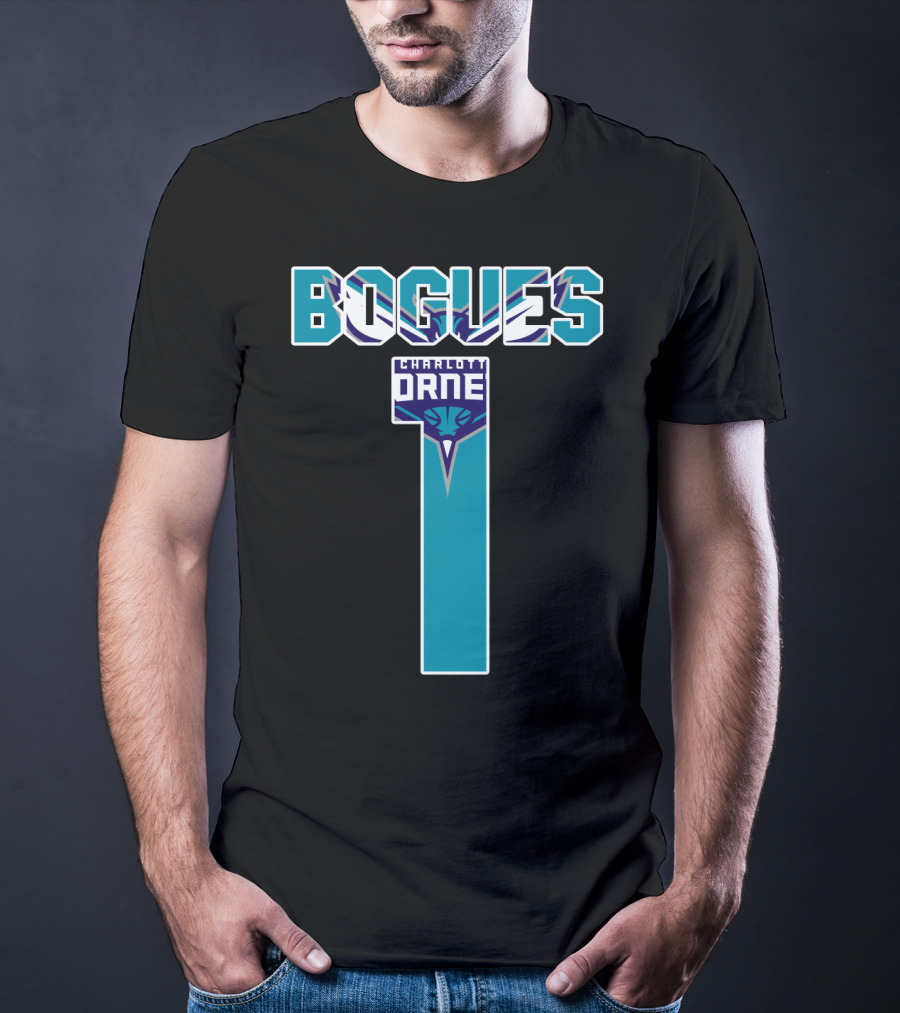 Bogues Number One Charlotte Hornets T-Shirt