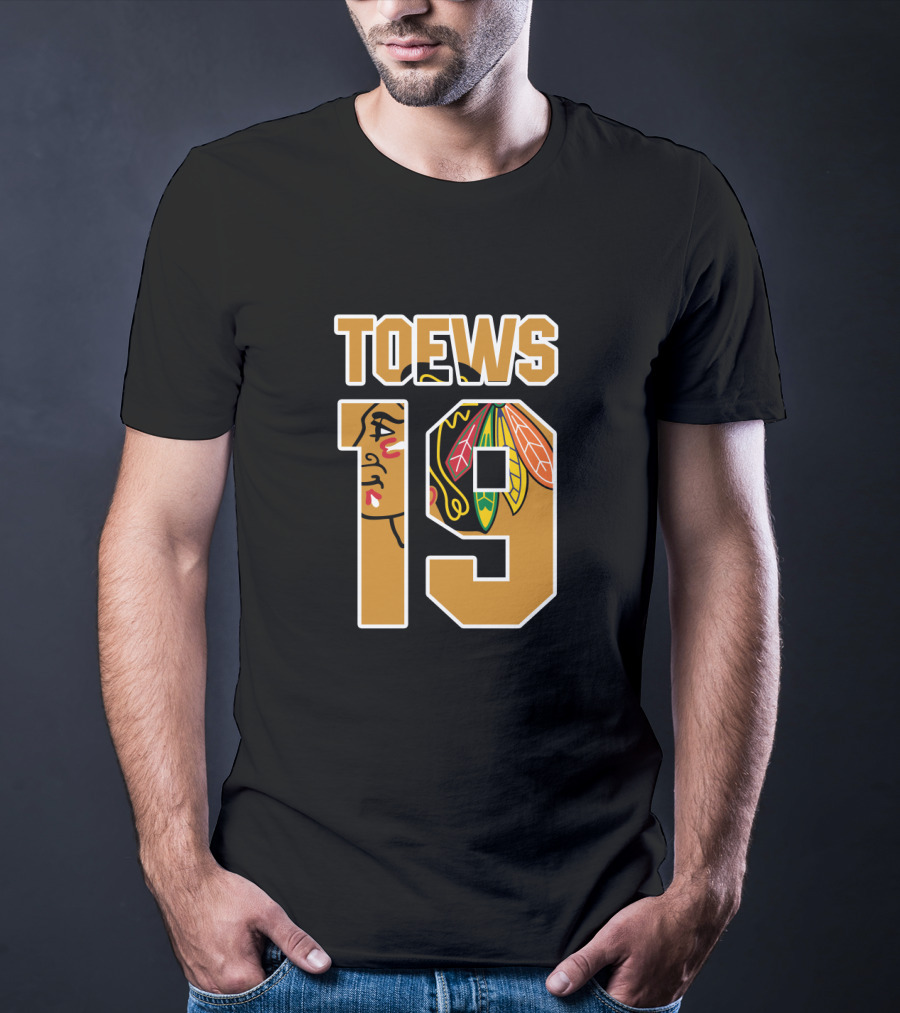 Chicago Blackhawks Jonathan Toews Number 19 NHL T-Shirt