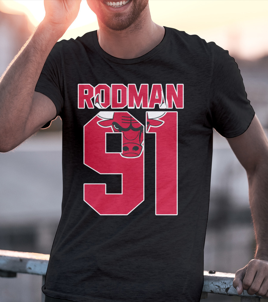 Rodman 91 Chicago Bulls T-Shirt