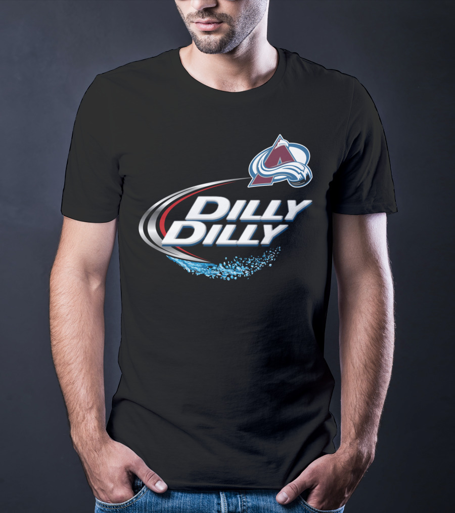 Colorado Avalanche Dilly Dilly Fan Shirt With Team Logo And Splash Motif T-Shirt