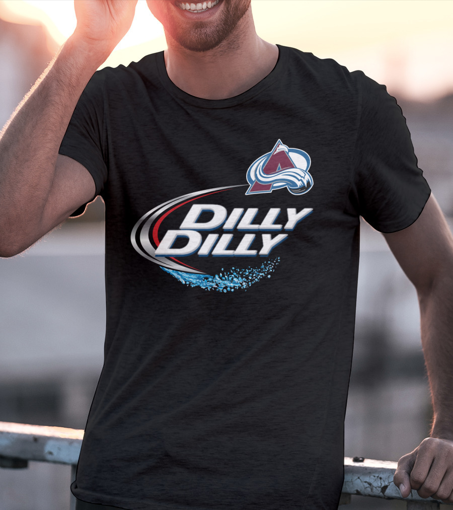 Colorado Avalanche Dilly Dilly Fan Shirt With Team Logo And Splash Motif T-Shirt