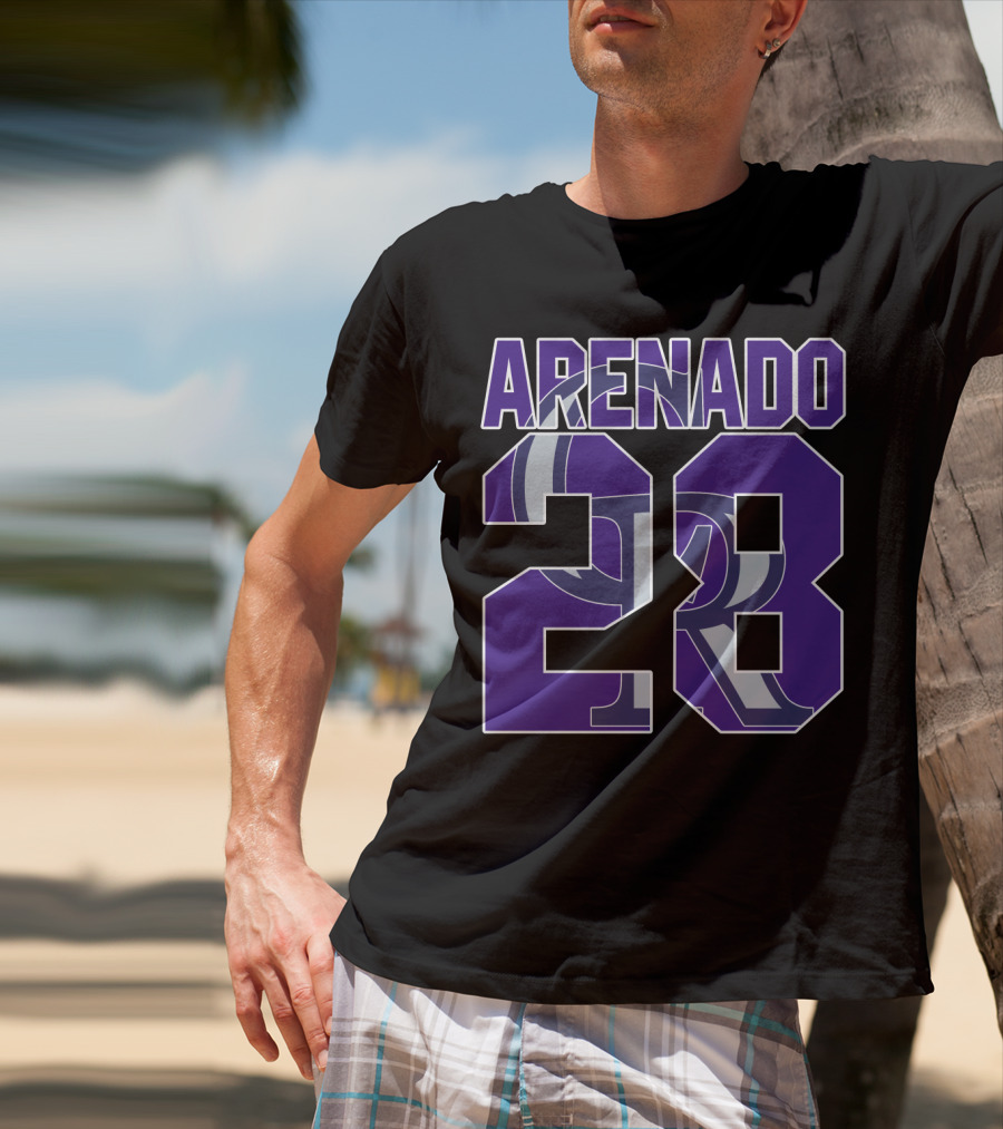 Arenado 28 Colorado Rockies Iconic Baseball Jersey Number T-Shirt