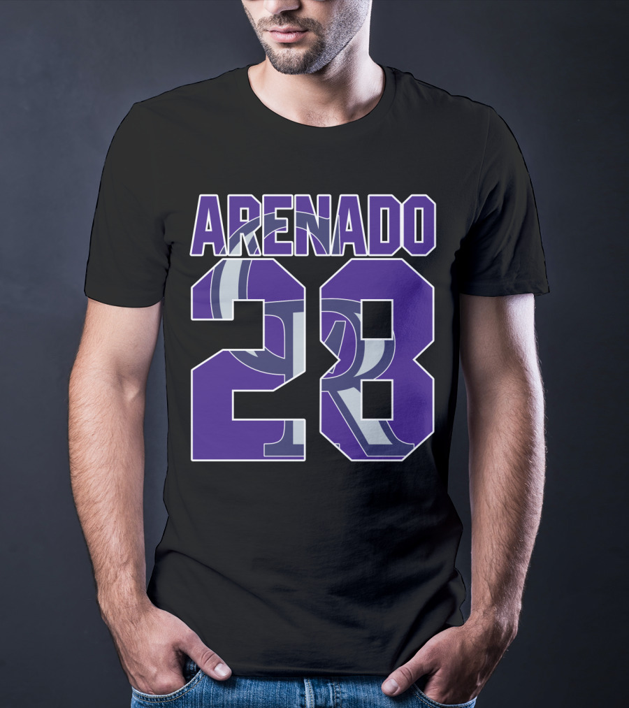 Arenado 28 Colorado Rockies Iconic Baseball Jersey Number T-Shirt