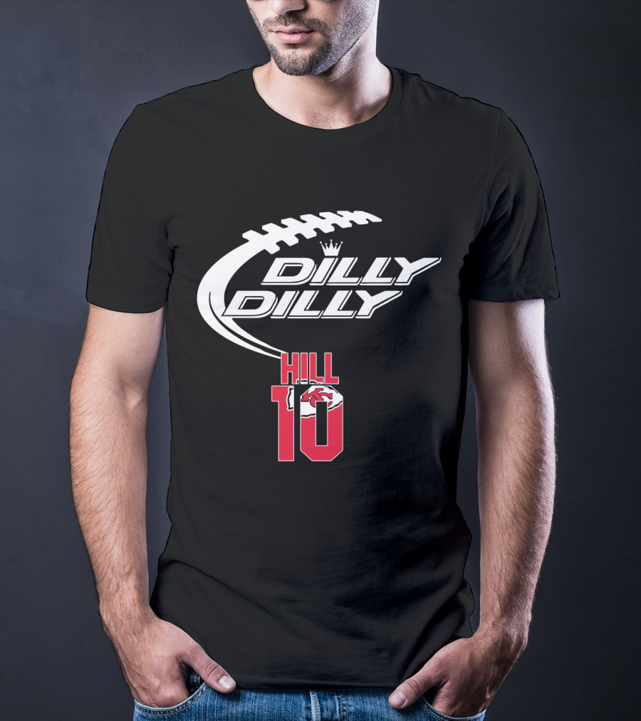 Kansas City Chiefs Tyreek Hill 10 Dilly Dilly Football T-Shirt