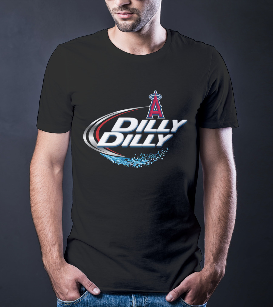 Los Angeles Angels Dilly Dilly Logo With Halo And Splash T-Shirt