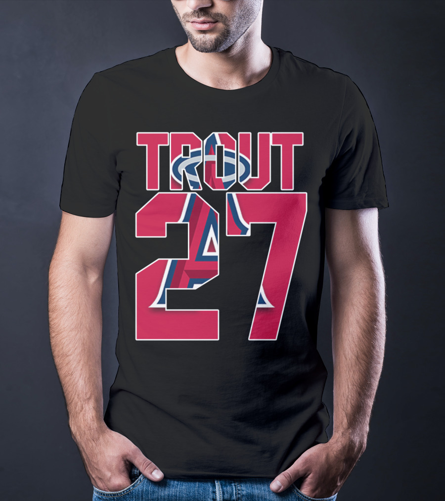 Trout 27 Los Angeles Angels T-Shirt
