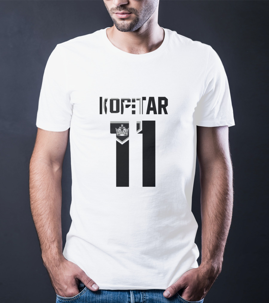 Kopitar 11 Los Angeles Kings NHL Jersey Logo With Crown T-Shirt